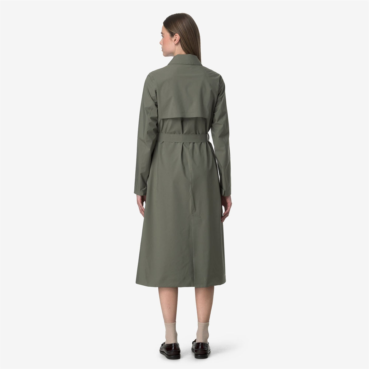 BARBRA STRETCH 2L - Vestes - Long - Femme - Green Lichen