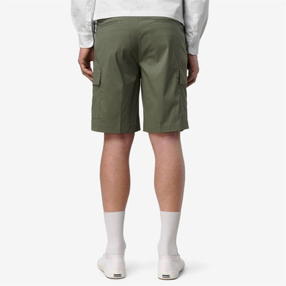 SERJE TWILL TECH - Shorts - Cargo - Homme - Green Lichen