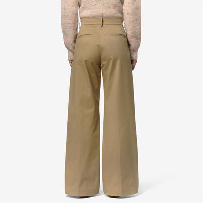 TYANNE TWILL TECH PEACH - Pantalon - Chino - Femme - Beige Khaki