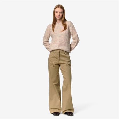 TYANNE TWILL TECH PEACH - Pantalon - Chino - Femme - Beige Khaki