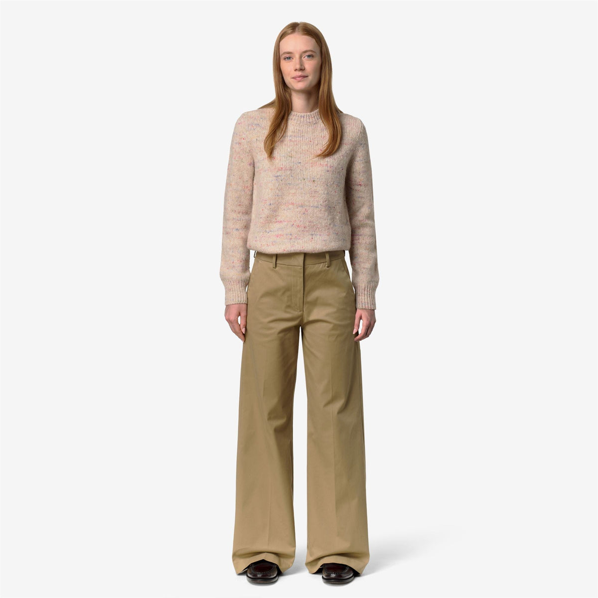 TYANNE TWILL TECH PEACH - Pantalon - Chino - Femme - Beige Khaki