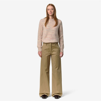 TYANNE TWILL TECH PEACH - Pantalon - Chino - Femme - Beige Khaki