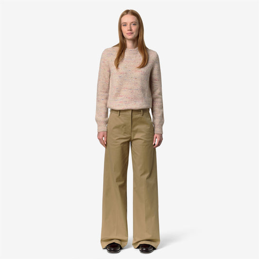 TYANNE TWILL TECH PEACH - Pantalon - Chino - Femme - Beige Khaki