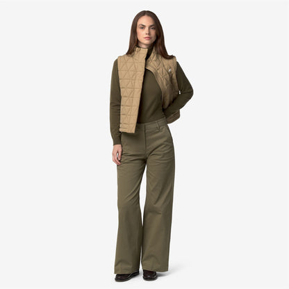 TYANNE TWILL TECH PEACH - Pantalon - Chino - Femme - Green Army