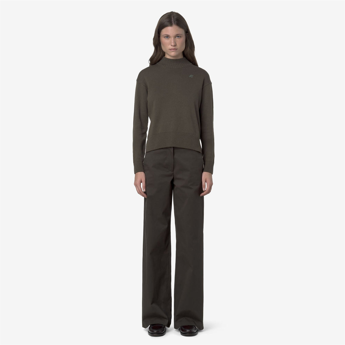 TYANNE TWILL TECH PEACH - Pantalon - Chino - Femme - Black Olive