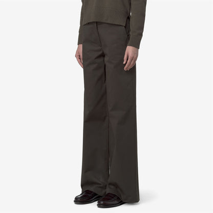 TYANNE TWILL TECH PEACH - Pantalon - Chino - Femme - Black Olive