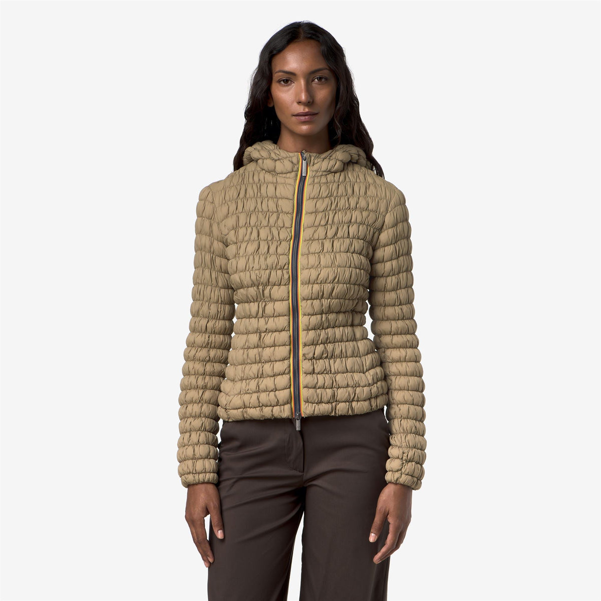 SHYDA TECH WARM - Vestes - Court - Femme - BEIGE KHAKI