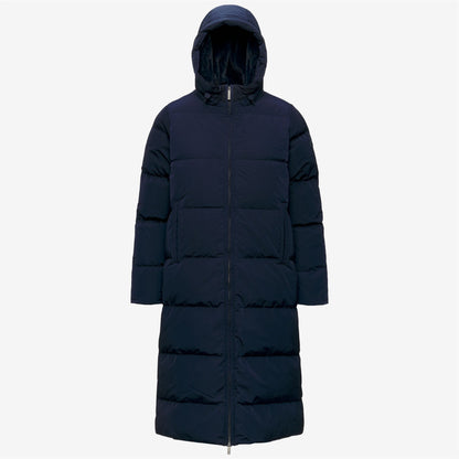DINA SHINY NYLON FUR - Vestes - Long - Femme - Blue Depth