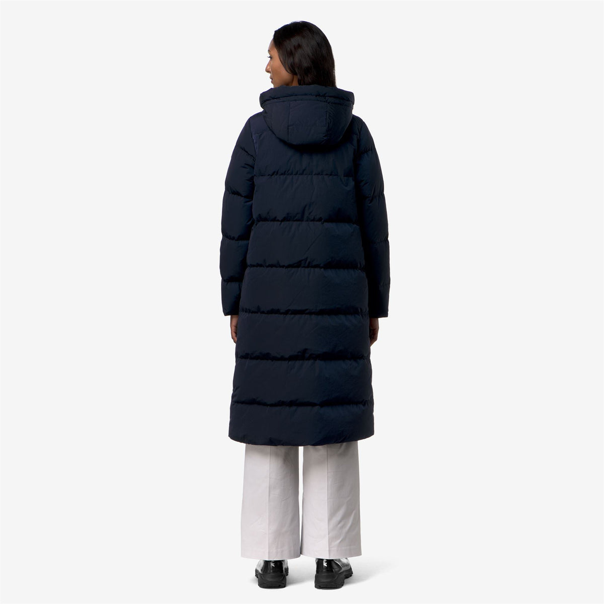DINA SHINY NYLON FUR - Vestes - Long - Femme - Blue Depth