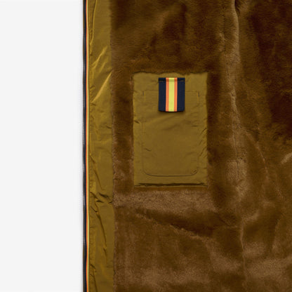 DINA SHINY NYLON FUR - Vestes - Long - Femme - BROWN