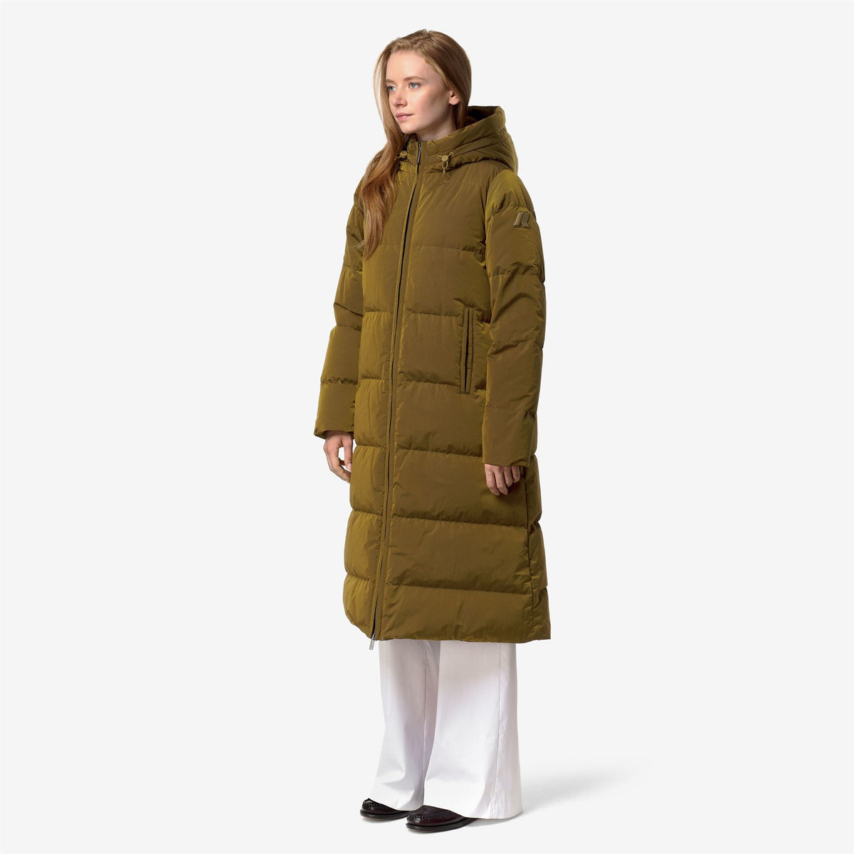 DINA SHINY NYLON FUR - Vestes - Long - Femme - BROWN