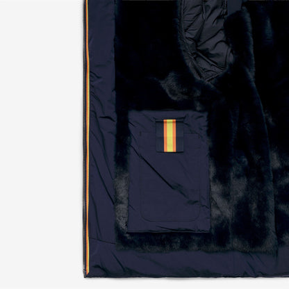 DONNA SHINY NYLON FUR - Vestes - Court - Femme - Blue Depth