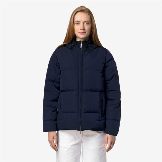 DONNA SHINY NYLON FUR - Vestes - Court - Femme - Blue Depth
