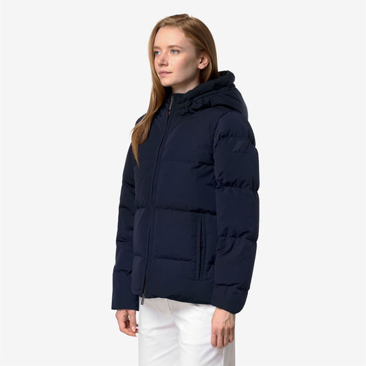 DONNA SHINY NYLON FUR - Vestes - Court - Femme - Blue Depth