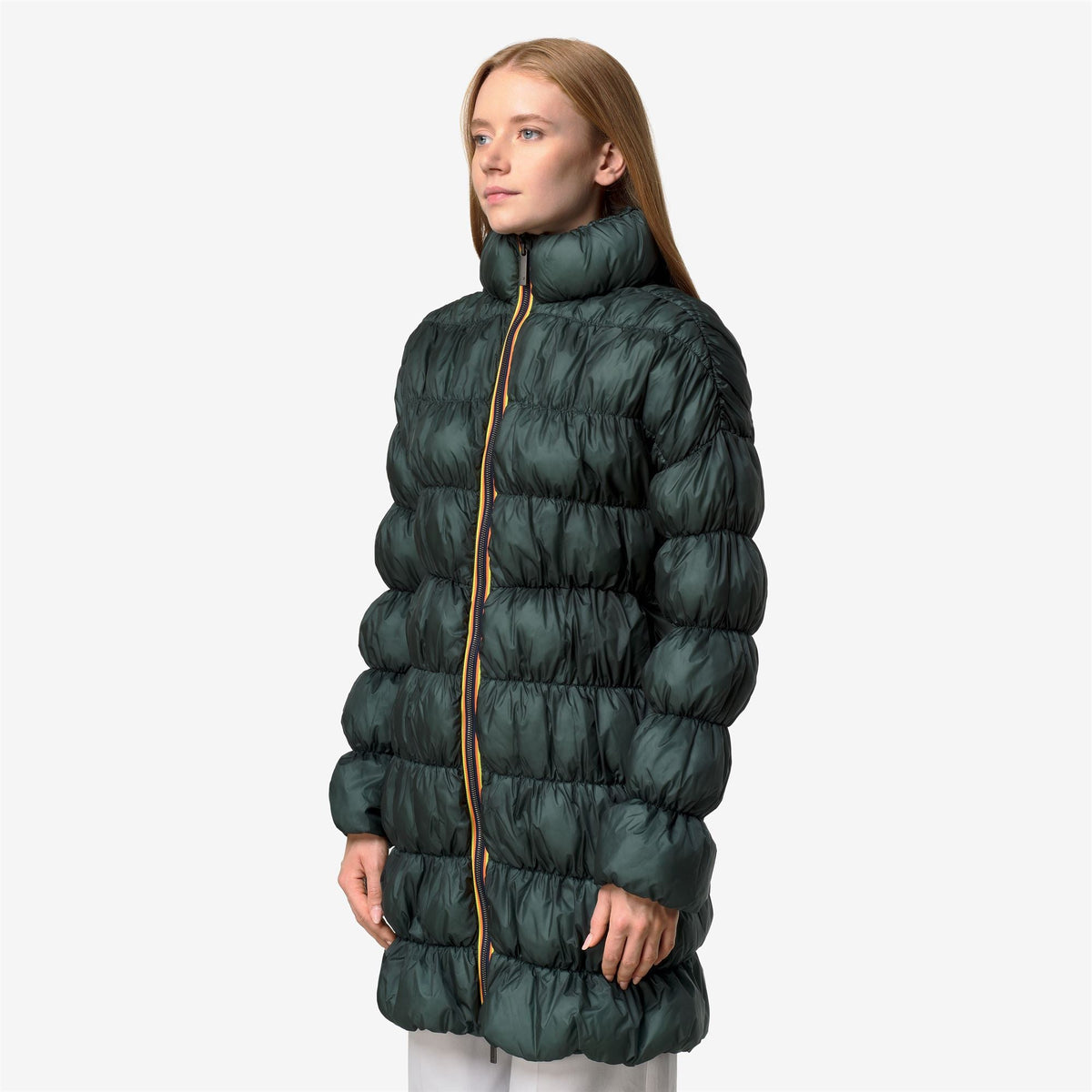 JIN MAXI RUFFLES - Vestes - Long - Femme - Green Balsam