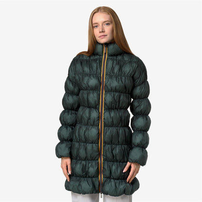 JIN MAXI RUFFLES - Vestes - Long - Femme - Green Balsam