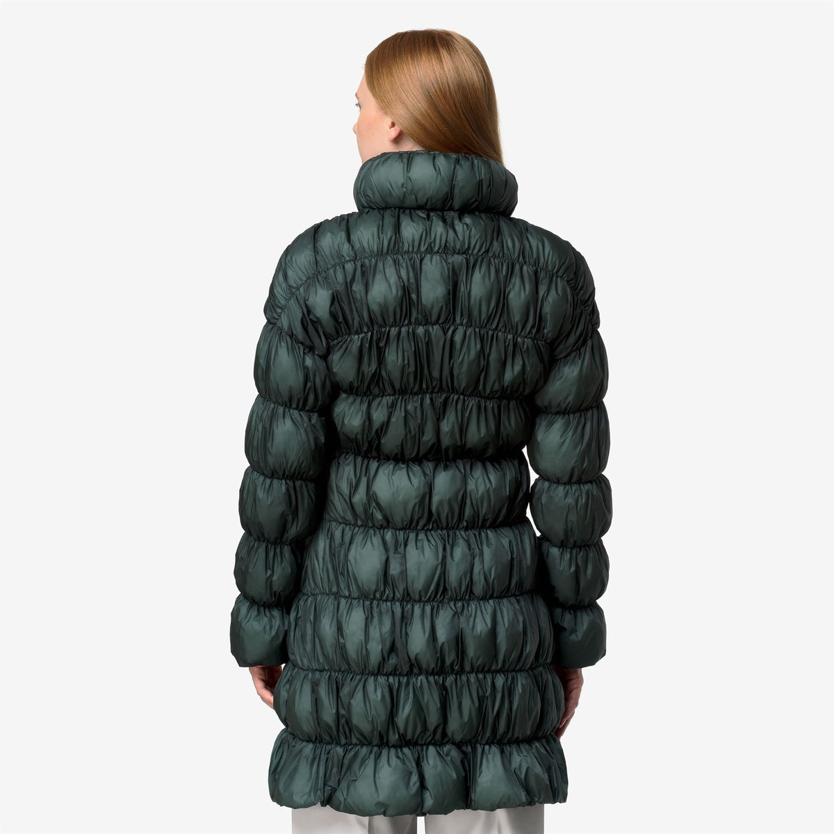 JIN MAXI RUFFLES - Vestes - Long - Femme - Green Balsam