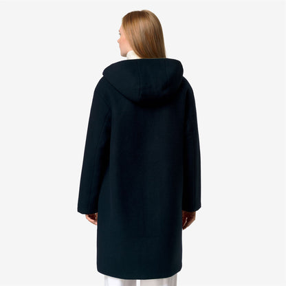 SHALA WOOL BONDED DOUBLE - Vestes - Longueur 3/4 - Femme - Blue Depth-Green Gold