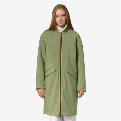 SHALA WOOL BONDED DOUBLE - Vestes - Longueur 3/4 - Femme - Blue Depth-Green Gold