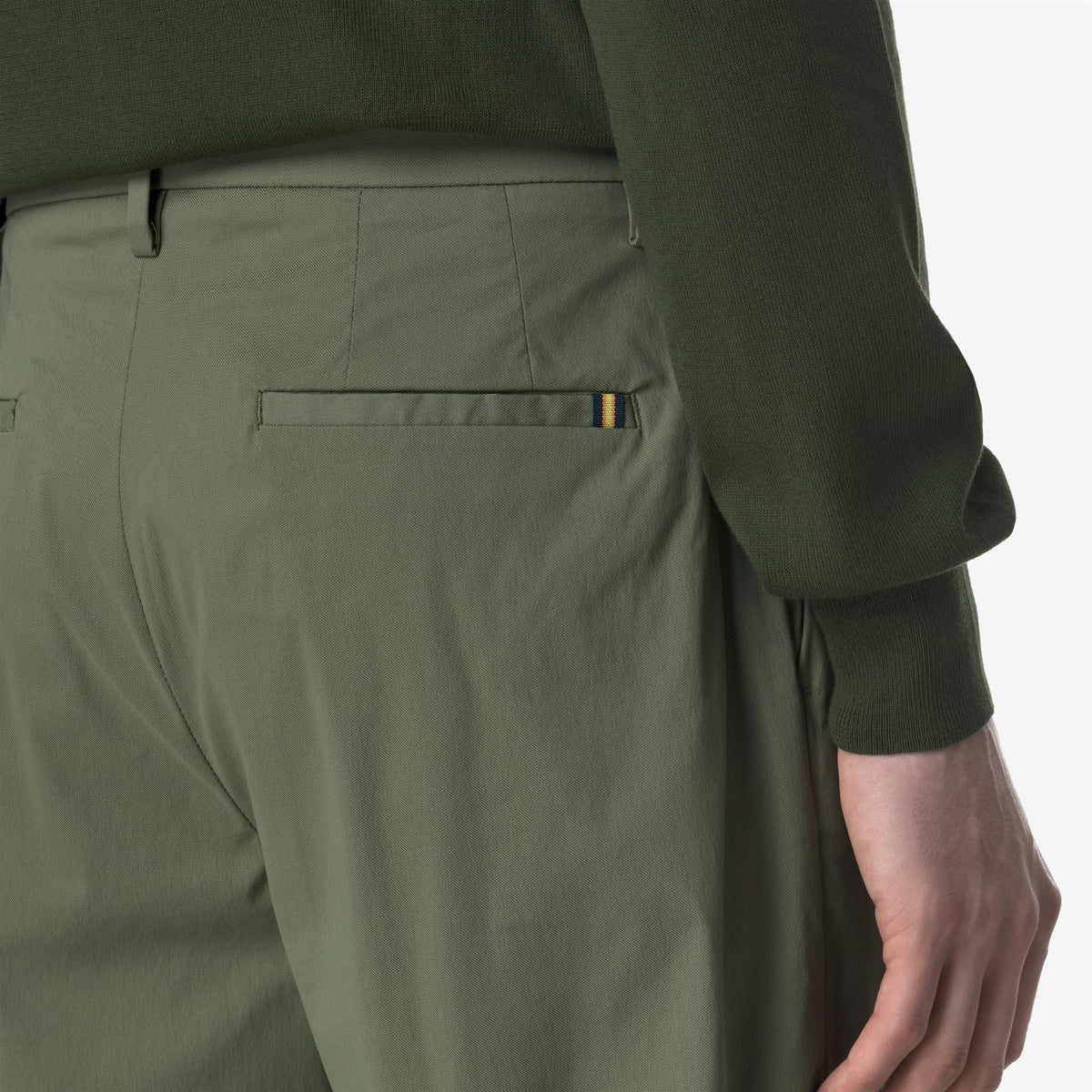 RALPH TWILL TECH - Pantalon - Chino - Homme - Green Lichen
