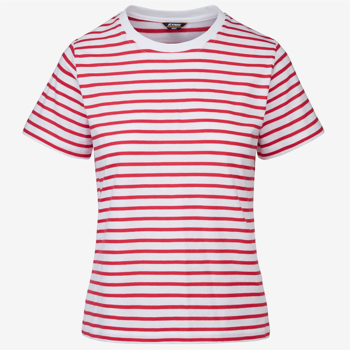AMALIA STRIPES - T-shirts et hauts - T-shirt - Femme - White-Red Berry