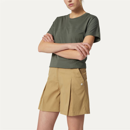 NOISE TWILL - Shorts - Chino - Femme - Beige Khaki