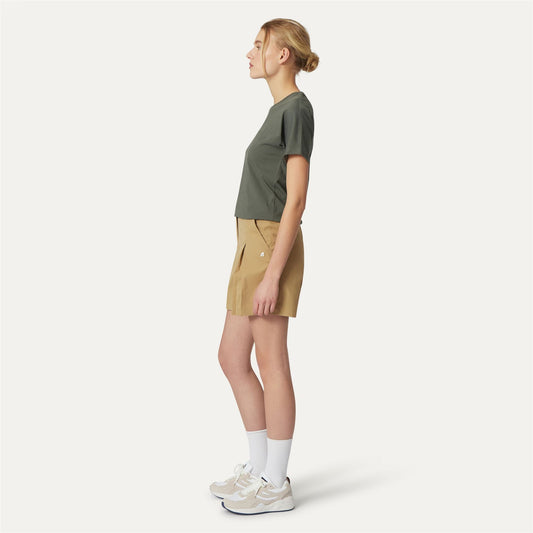 NOISE TWILL - Shorts - Chino - Femme - Beige Khaki