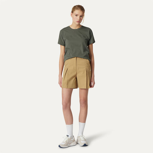 NOISE TWILL - Shorts - Chino - Femme - Beige Khaki