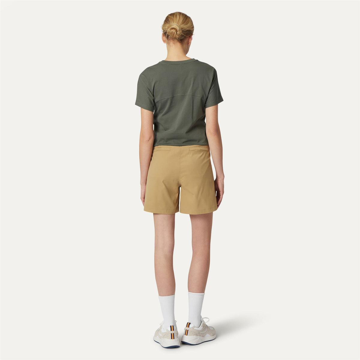 NOISE TWILL - Shorts - Chino - Femme - Beige Khaki