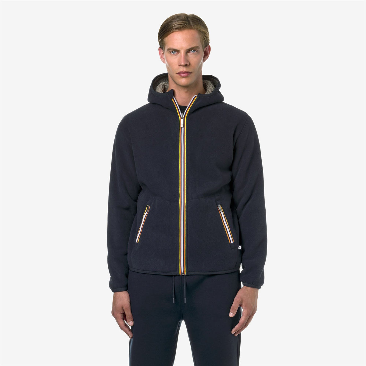 JACK SHERPA POLAR DOUBLE - Polaire - Veste - Homme - Blue Depth-Beige Taupe