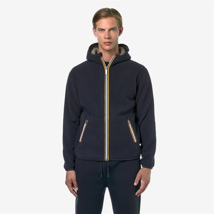 JACK SHERPA POLAR DOUBLE - Polaire - Veste - Homme - Blue Depth-Beige Taupe