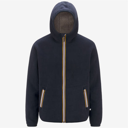 JACK SHERPA POLAR DOUBLE - Polaire - Veste - Homme - Blue Depth-Beige Taupe