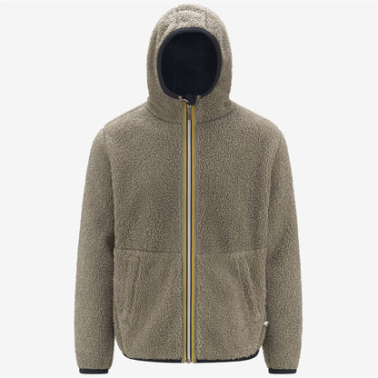 JACK SHERPA POLAR DOUBLE - Polaire - Veste - Homme - Blue Depth-Beige Taupe