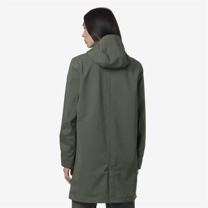 THOMAS BONDED - Vestes - Long - Homme - GREEN BLACKISH -Blue Depth