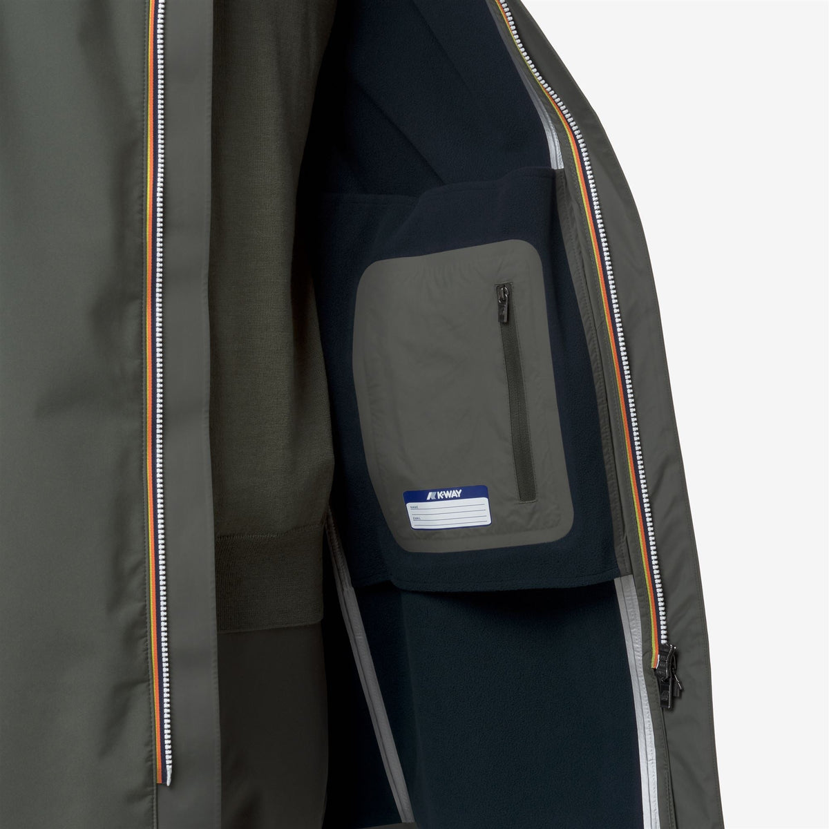 THOMAS BONDED - Vestes - Long - Homme - GREEN BLACKISH -Blue Depth