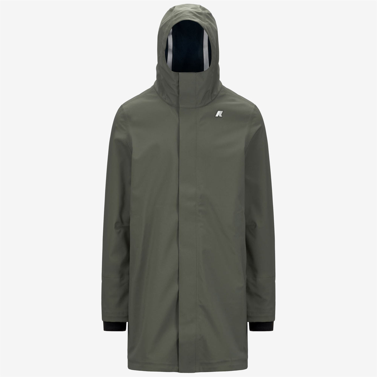THOMAS BONDED - Vestes - Long - Homme - GREEN BLACKISH -Blue Depth