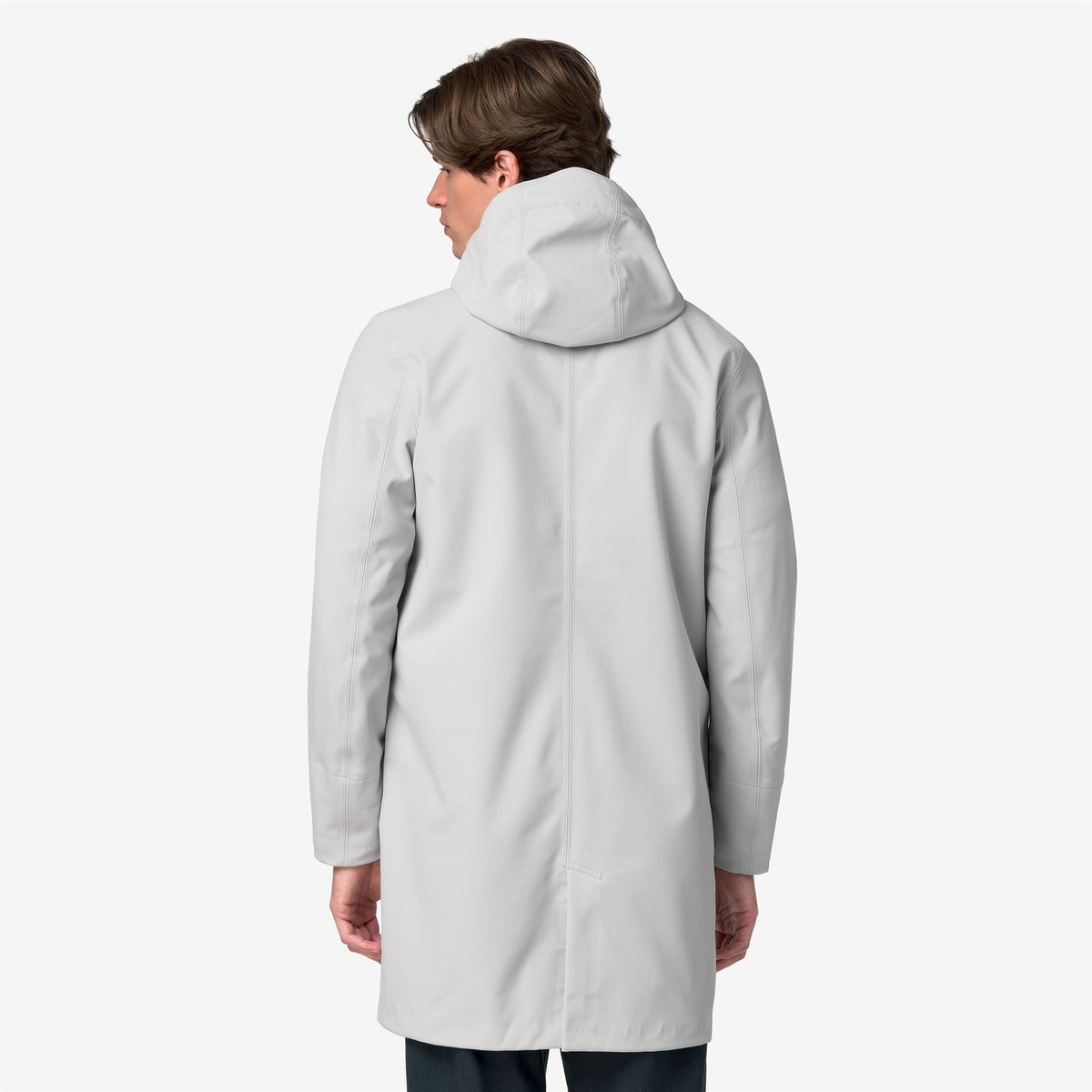 THOMAS BONDED - Vestes - Long - Homme - Grey Ash-Blue Depth