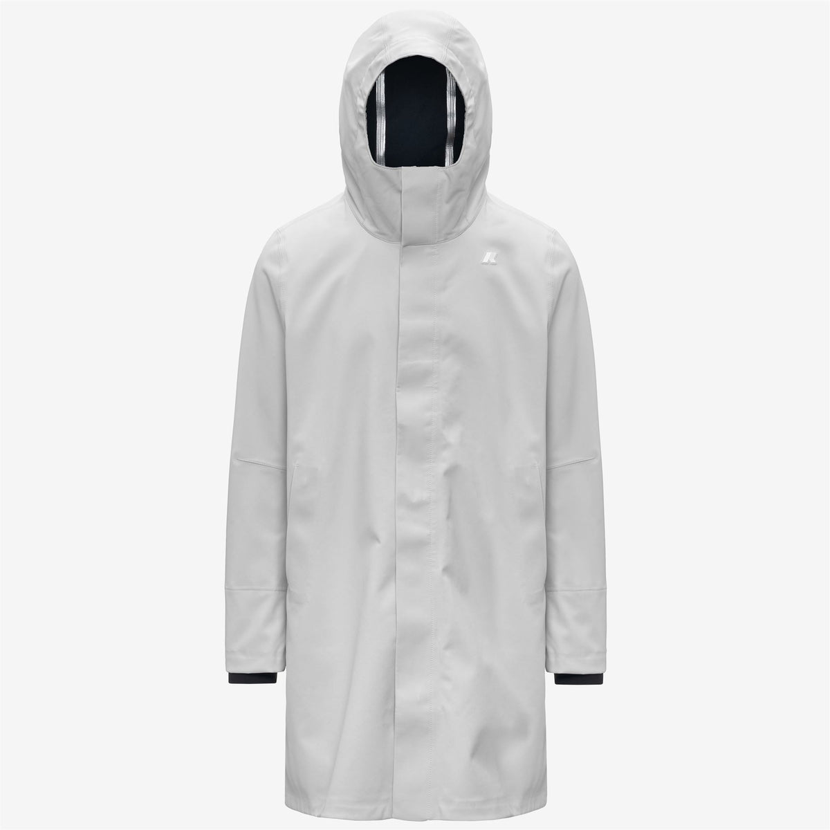 THOMAS BONDED - Vestes - Long - Homme - Grey Ash-Blue Depth