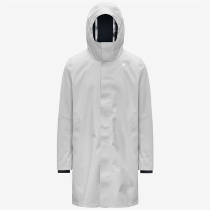 THOMAS BONDED - Vestes - Long - Homme - Grey Ash-Blue Depth
