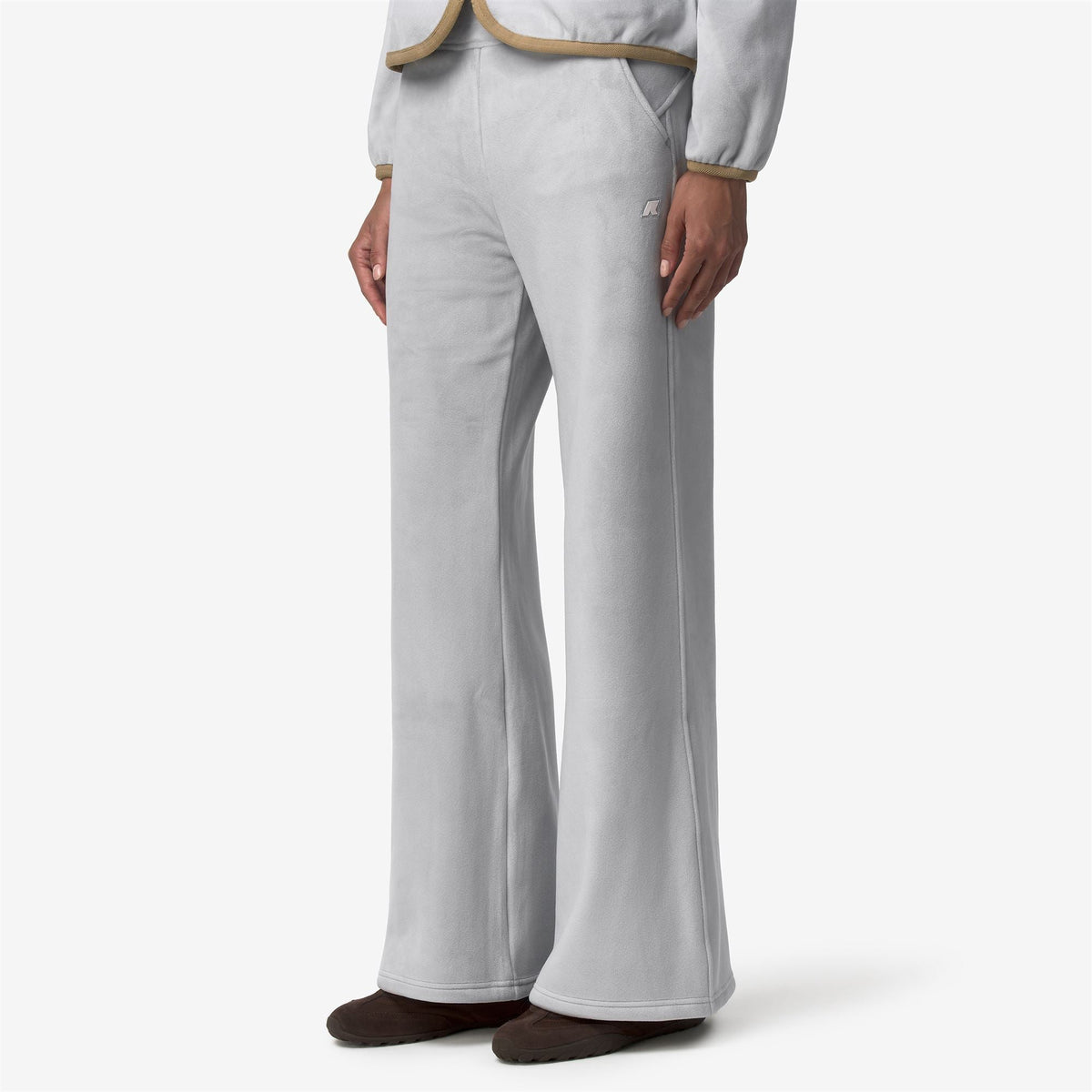 JENNY VELOUR POLAR - Pantalon - Pantalons de sport - Femme - Grey Ash-Beige Khaki
