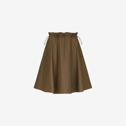 GAELA SATIN - Jupes - Longuette - Femme - Brown Corda