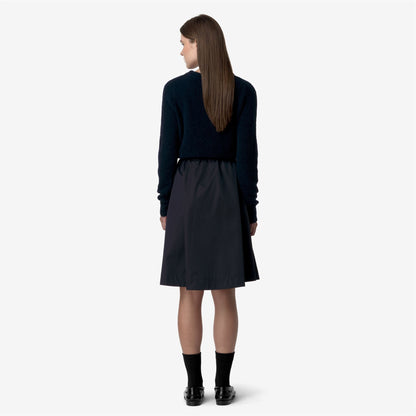 GAELA SATIN - Jupes - Longuette - Femme - Blue Depth