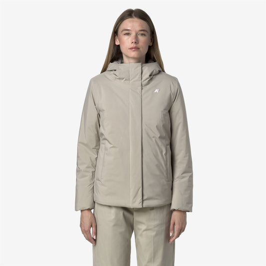 LIL SOFT TOUCH MARMOTTA - Vestes - Court - Femme - Beige Cashmere-Grey Goat