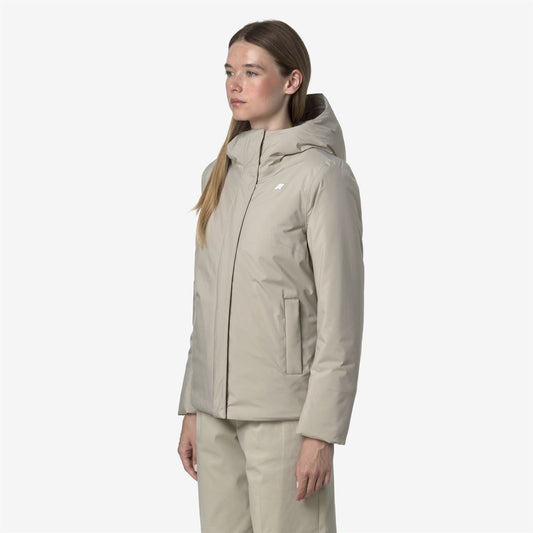 LIL SOFT TOUCH MARMOTTA - Vestes - Court - Femme - Beige Cashmere-Grey Goat