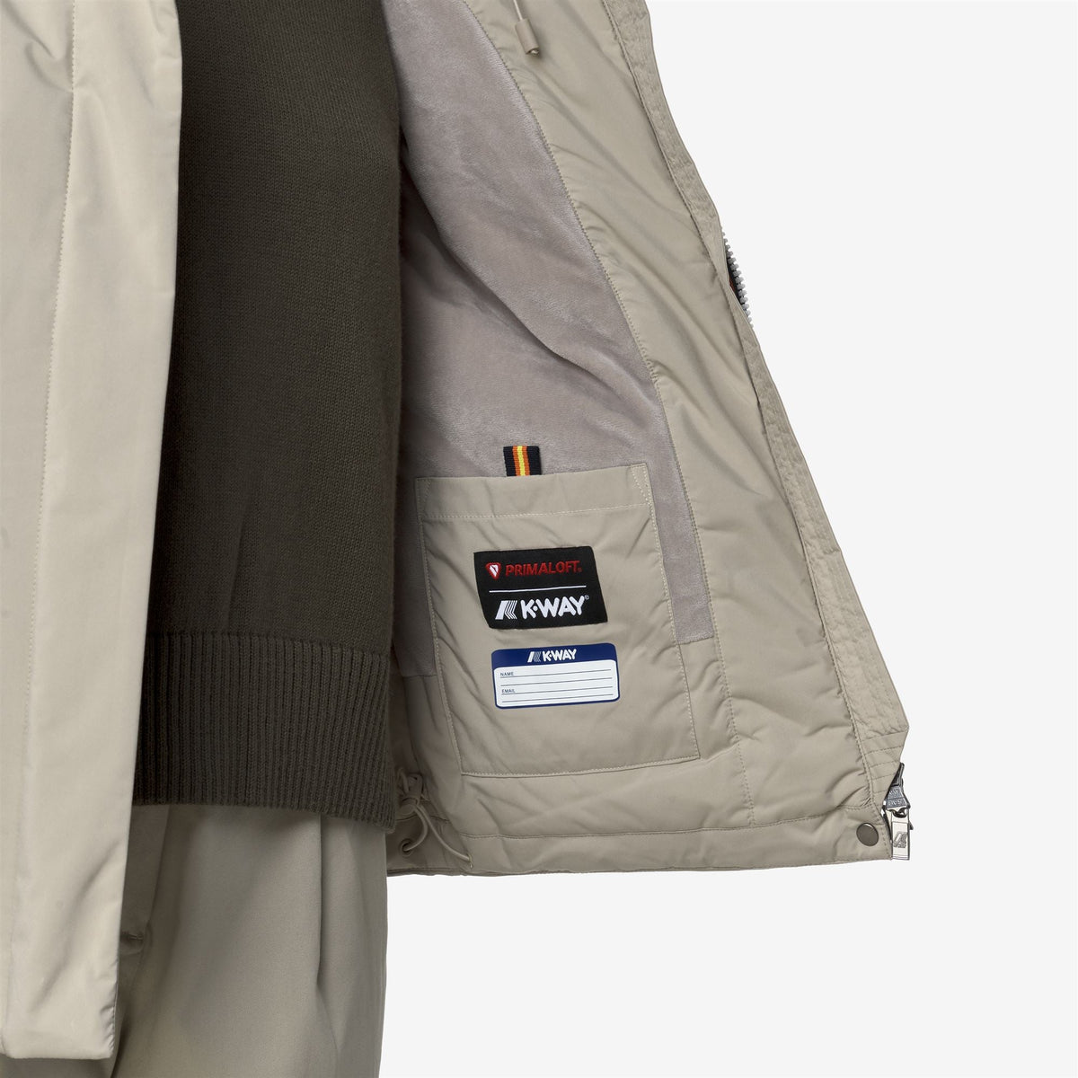 LIL SOFT TOUCH MARMOTTA - Vestes - Court - Femme - Beige Cashmere-Grey Goat