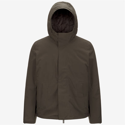 JACKEN BONDED PADDED - Vestes - Court - Homme - Black Olive Combo-Black Olive