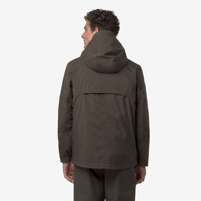 JACKEN BONDED PADDED - Vestes - Court - Homme - Black Olive Combo-Black Olive