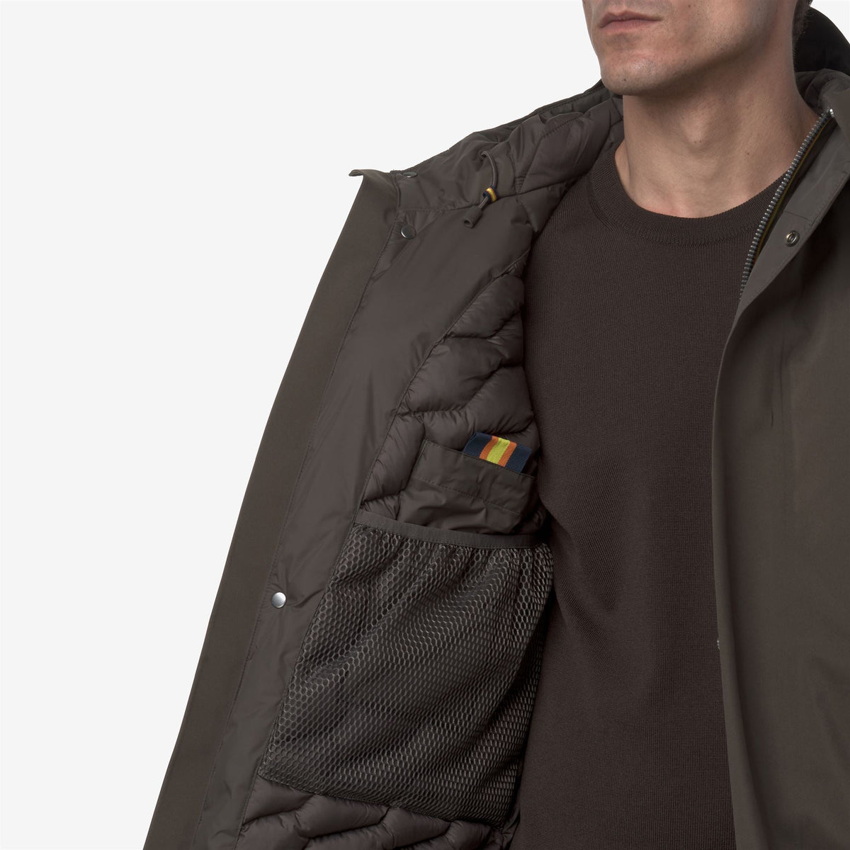 JACKEN BONDED PADDED - Vestes - Court - Homme - Black Olive Combo-Black Olive