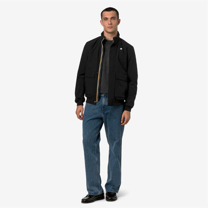 HERVE BONDED - Vestes - Court - Homme - Black P-Blue D