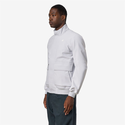 HERVE BONDED - Vestes - Court - Homme - Grey Ash-Blue Depth